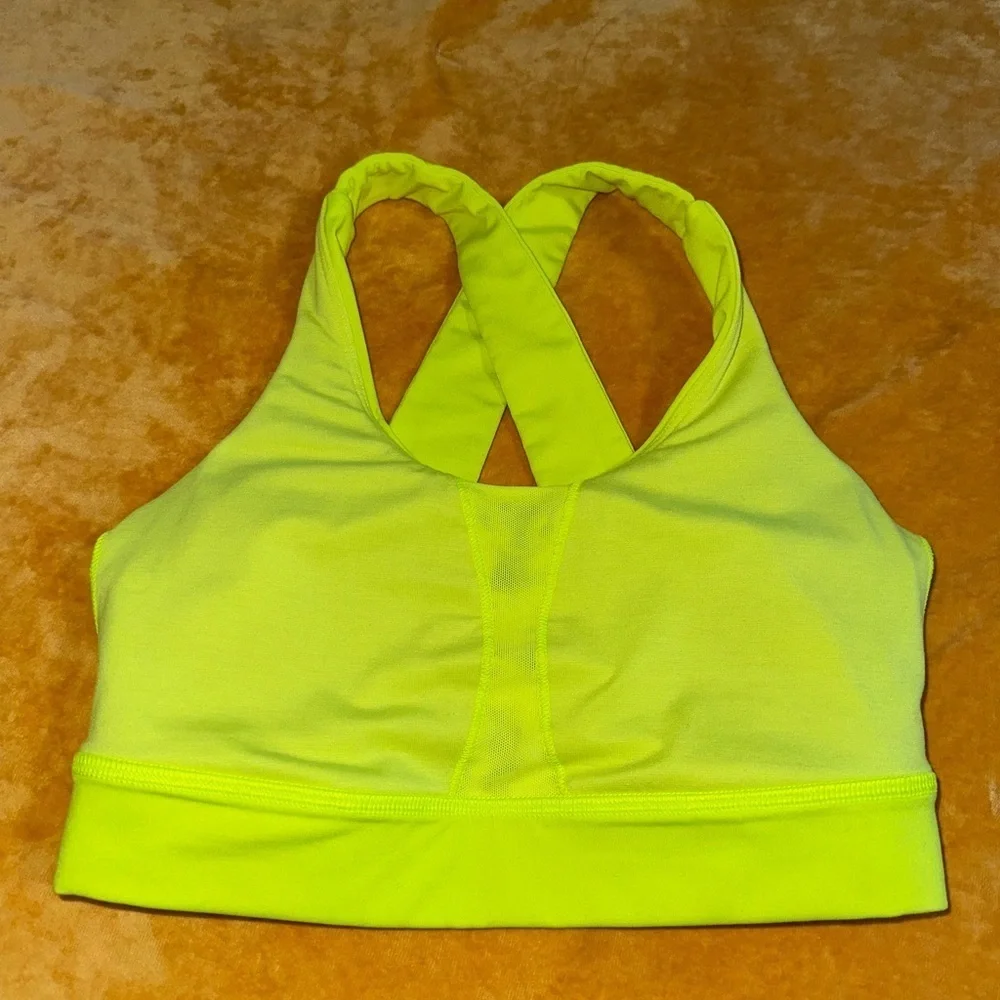 lululemon athletica Neon Yellow Sports Bra